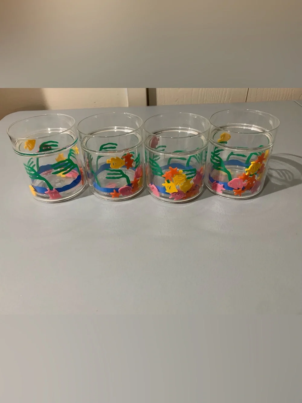 Underwater Party Glass Tumblers - Multicolor